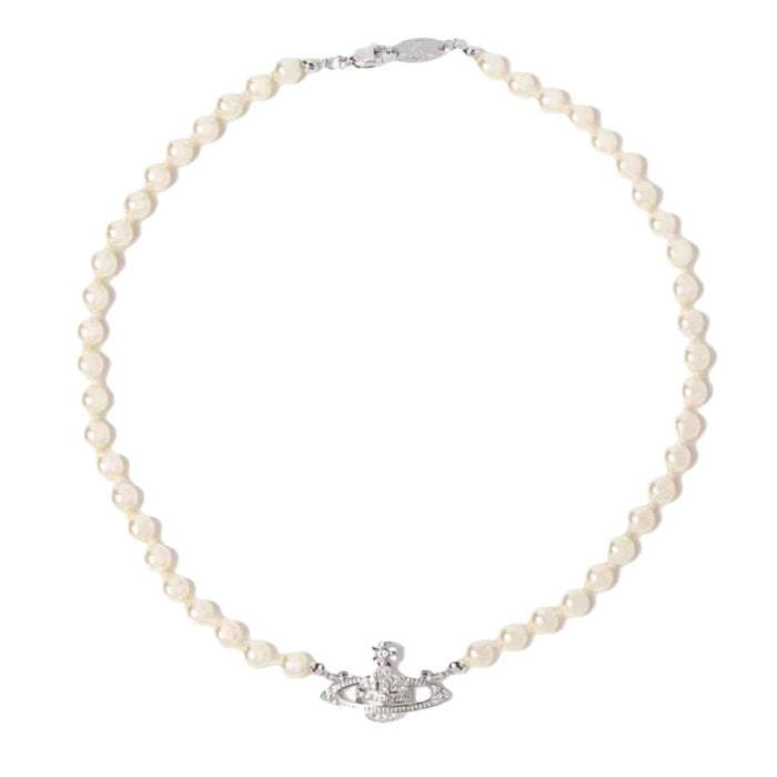 Wholesale  Saturn Necklace  Bead Clavicle Chain pearl necklace