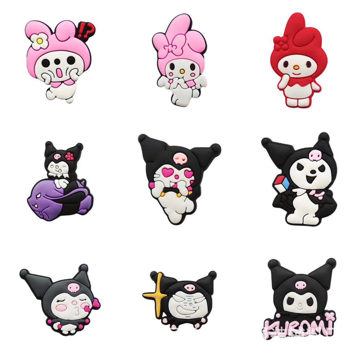 Wholesale 100 Pcs Shoe Flower Shoe Buckle Hole Shoe Accessories PVC Soft Glue Jewelry