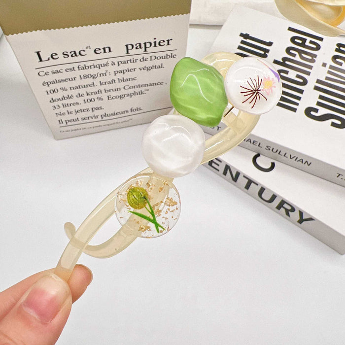 Wholesale Elegant and minimalist twist clip with a high-end feel, with a back of the head temperament and a hair clip headband