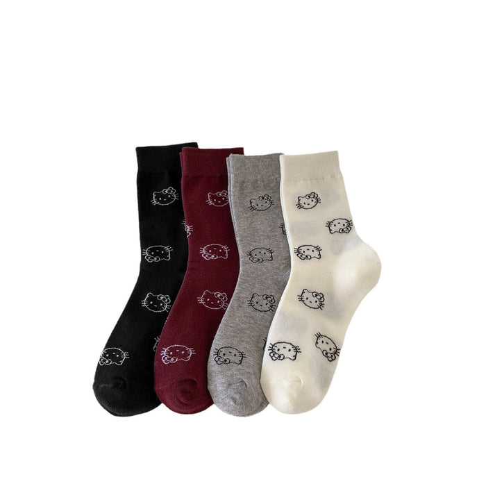Wholesale Cute girl piles socks, tube socks, student boneless women's socks