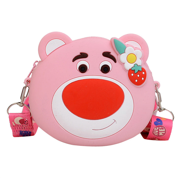 Wholesale Anti-rodent Pioneer Head Silicone Crossbody Bag Children's Cartoon Coin Purse Decompression Bubble