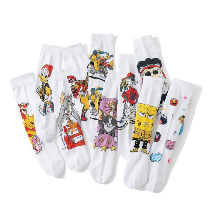 Wholesale Cute cotton socks for all seasons,  anime socks