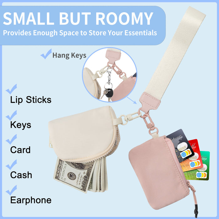 Wholesale Wrist Bag Portable Lulu Card Bag Storage Bag Bank Card Mini Coin Purse