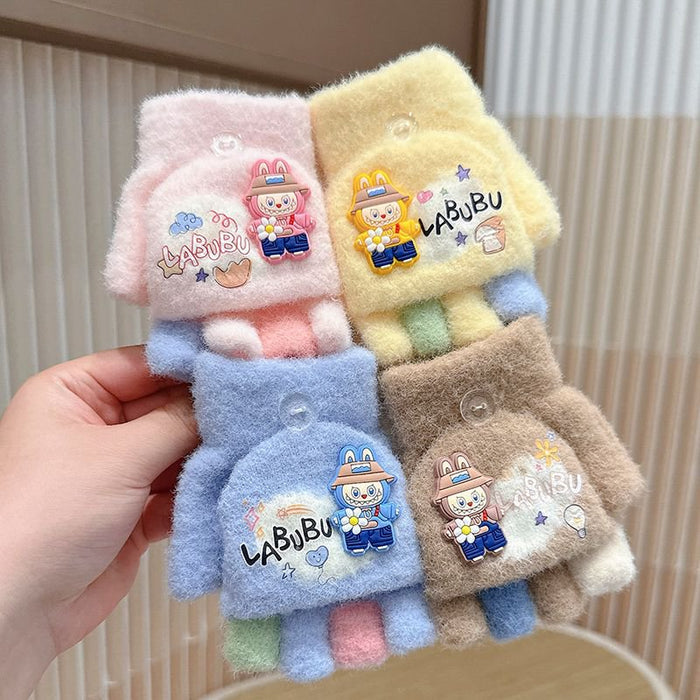 Wholesale Cute children' s winter thickened warm gloves