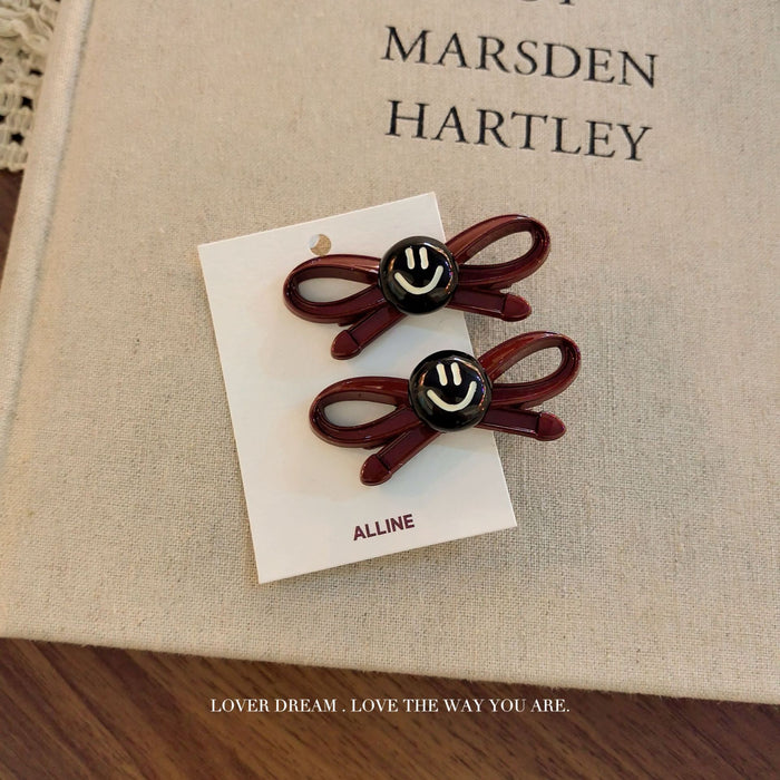 Wholesale Bow hair clip, fashionable texture, bangs clip, side clip hair accessory