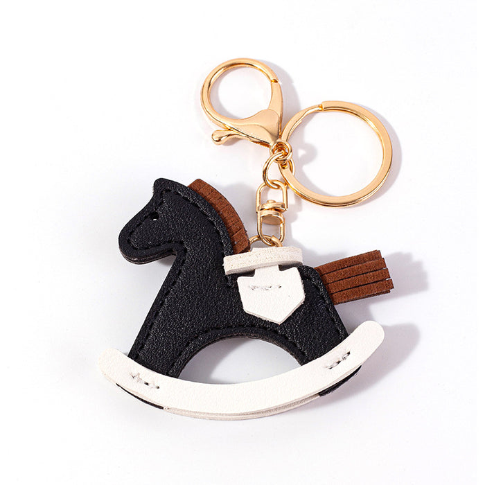 Wholesale Leather Pony Decorative Keychain JDC-KC-QianC002