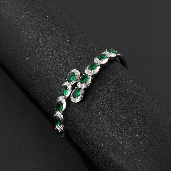 Wholesale Crystal Bracelet Female Color Zircon Bracelet Full Diamond Luxury Hand Jewelry