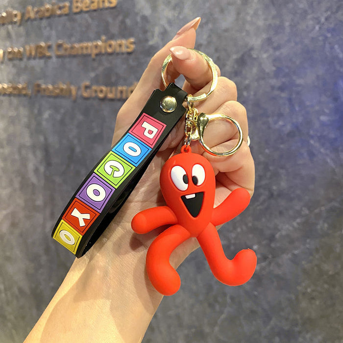 Wholesale  Animation Mga Animation Keychain Cartoon Toe Bag Pendant Key Chain Gift