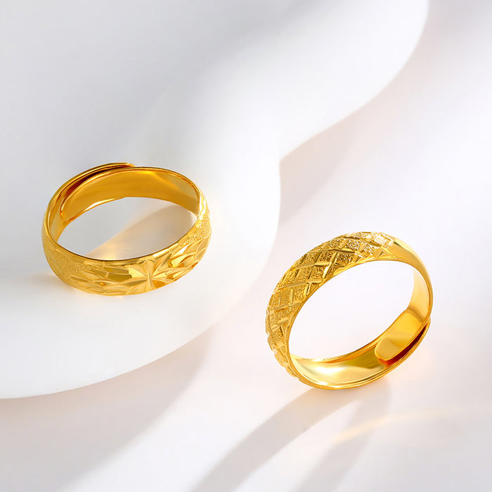 Wholesale Real Gold Plated Open Ring for Men JDC-RS-XP002