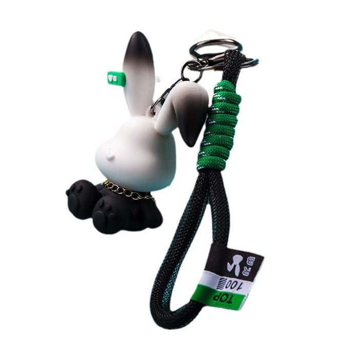 Wholesale Creative rabbit cartoon car keychain, backpack decoration, couple keychain