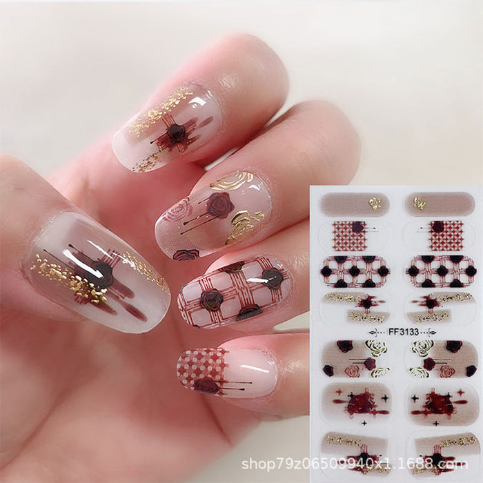 Wholesale 14 Stickers/sheet Christmas Snowflake Elk Nails Kits Nail Stickers JDC-NS-ARS001