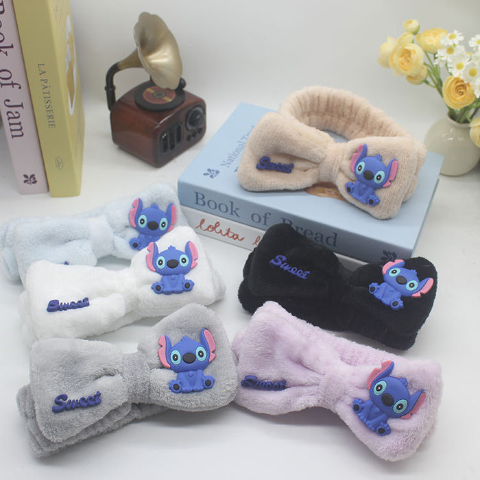 Wholesale Plush Hair Band  Bow Soft Hair Band Wash Face Doll Hair Band