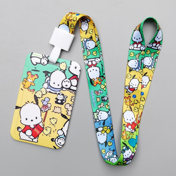 Wholesale Cartoon Style Plastic Card Holder With Neck Strap For Everyday Campus Use Stylish Gift