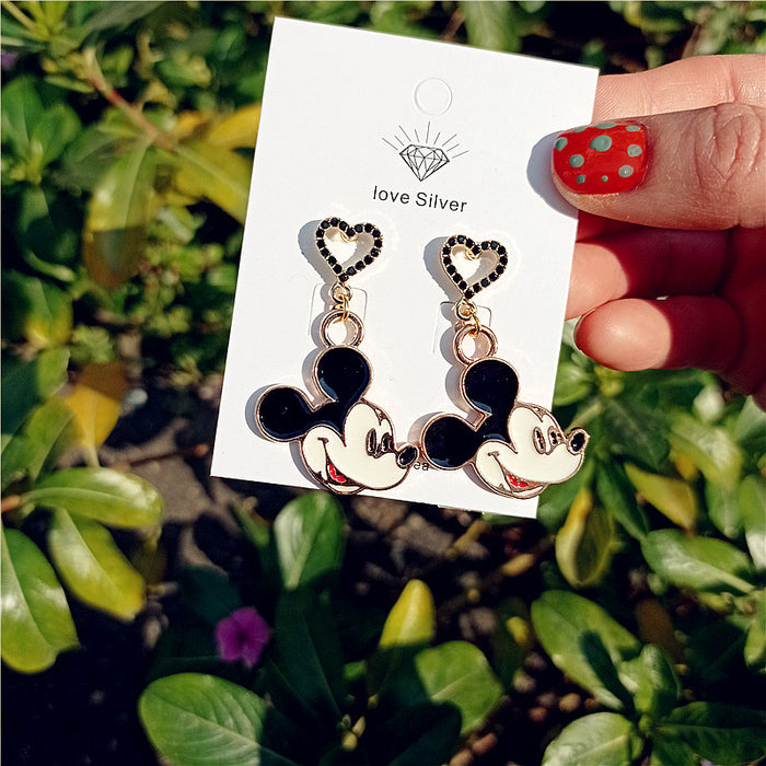 Wholesale Cartoon Alloy Heart Earrings JDC-ES-Xingj037