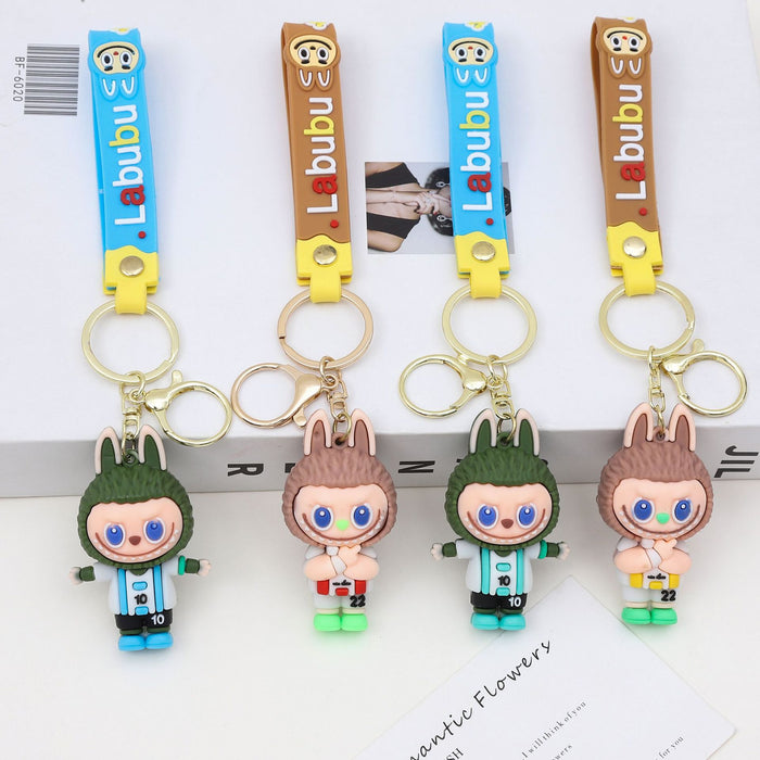 Wholesale Cute little sheep keychain doll car couple bag pendant student backpack pendant