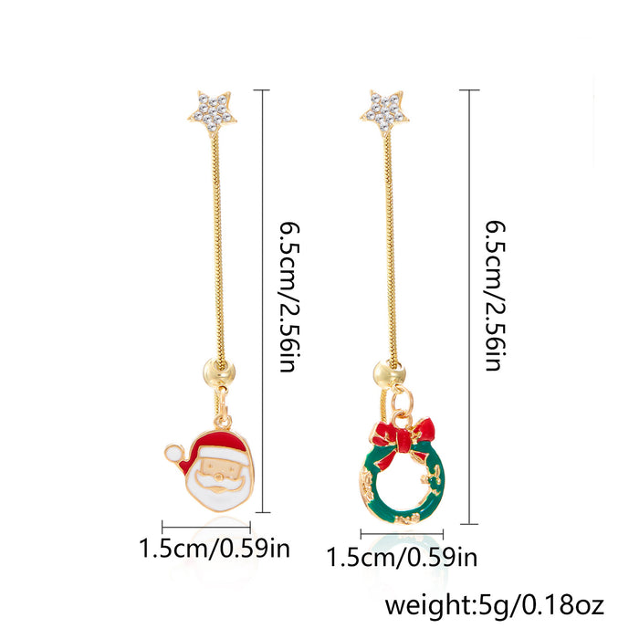 Wholesale Christmas  Christmas Christmas Gift Box Earrings  Cartoon Cute Ear Jewelry