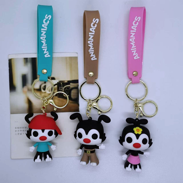 Wholesale Creative cartoon Dalmatian keychain pendant bag car keychain accessories gift