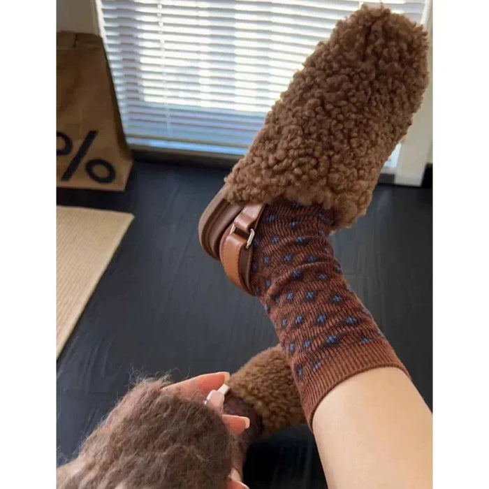 Wholesale Retro artistic style socks, mid length socks, niche design, mid length socks