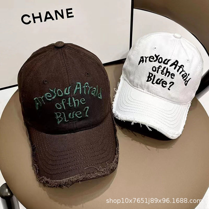Wholesale New baseball cap, personalized retro edged duckbill cap, fashionable and versatile