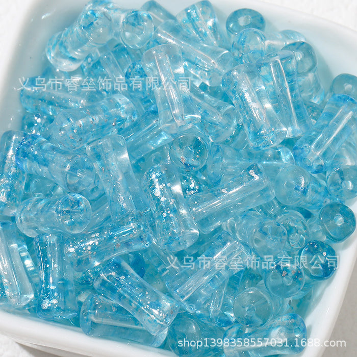 Wholesale 50pcs Bamboo Joint Glass Loose Beads 6mm