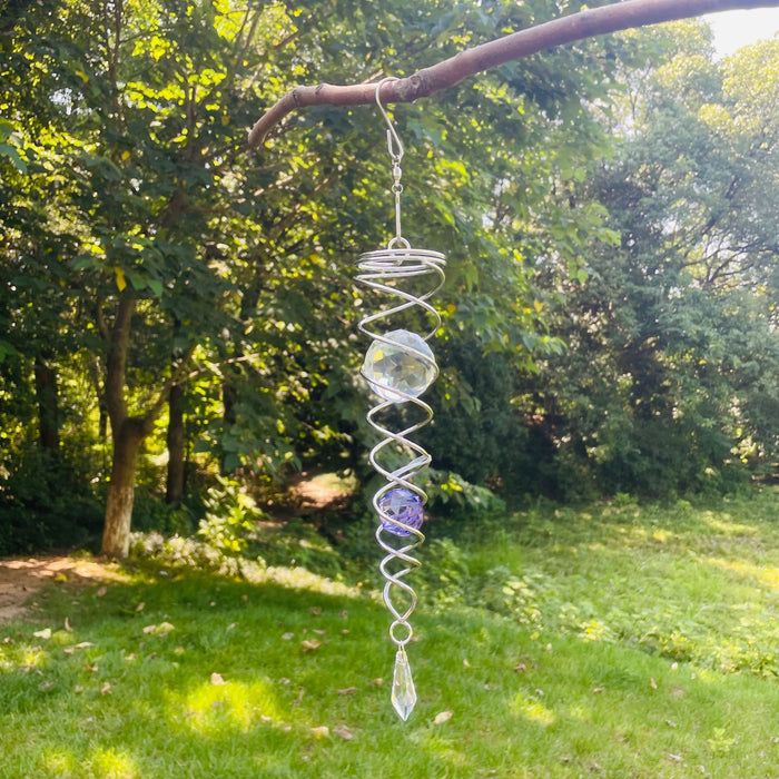Wholesale Crystal Ball Rotating Wind Chimes Pendant