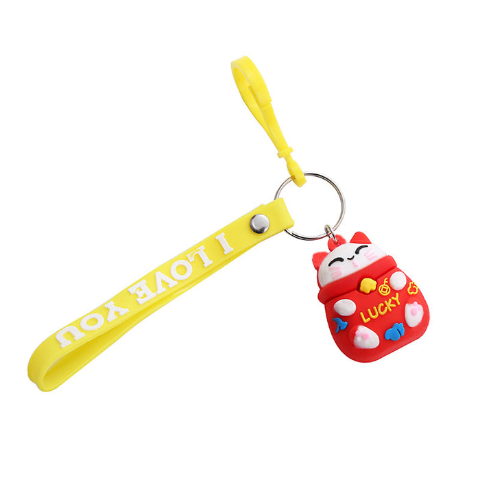 Wholesale Cute Cartoon Soft Rubber Doll Keychain JDC-KC-BoYue010