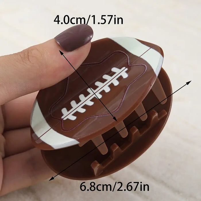 Wholesale Sports Style Football Grip Hair Clips JDC-HC-Zhenr003