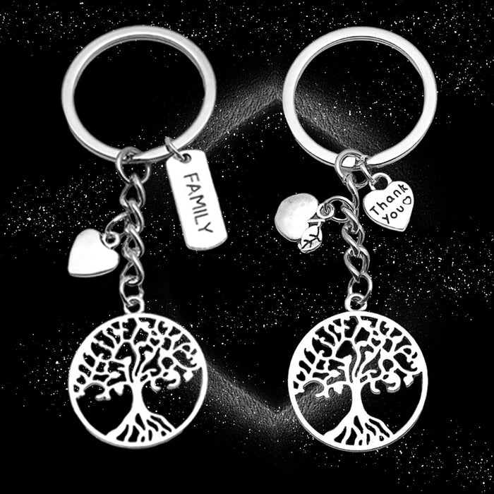 Wholesale Antique silver enamel metal keychain