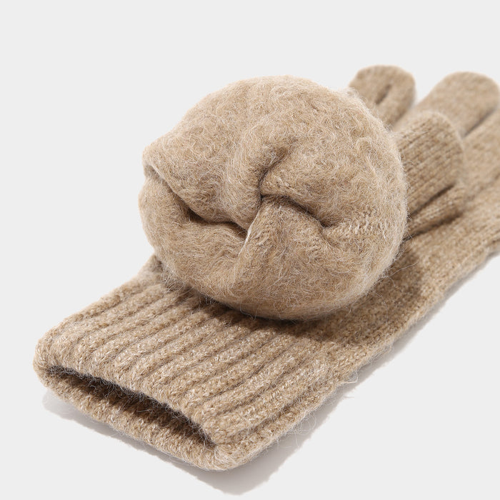 Wholesale Artistic finger-split touchscreen winter warm Hat Set