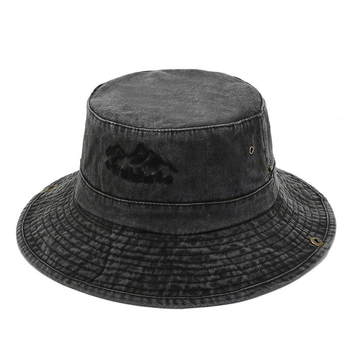 Wholesale Cotton Simple Washed Denim Bucket Hat JDC-FH-YiShang007