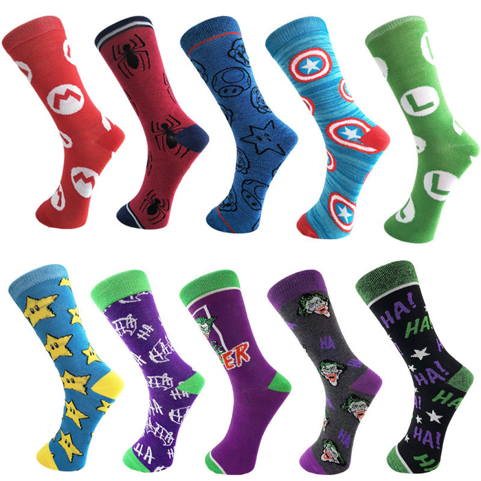 Wholesale Cotton Cartoon Middle Tube Socks JDC-SK-YiYan070