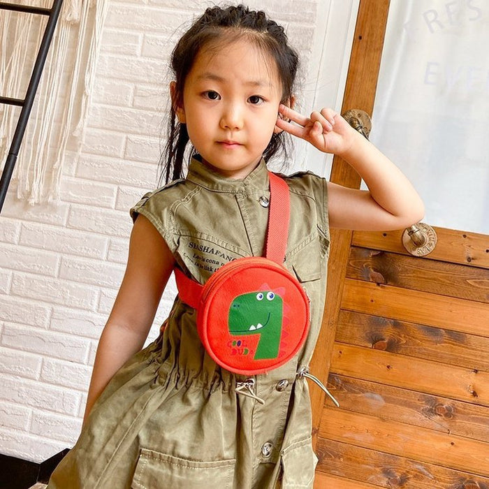 Wholesale children's waist bag cartoon round bag coin purse