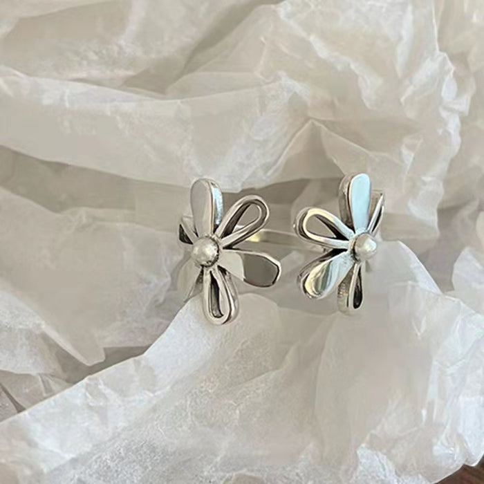 Wholesale  finger ring female flower opening ring