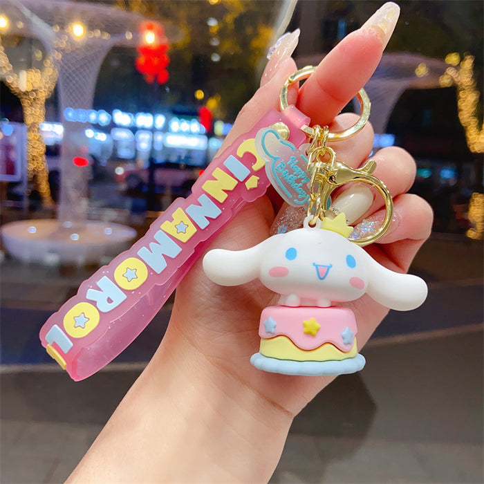Wholesale Creative and cute cartoon car keychain backpack decoration