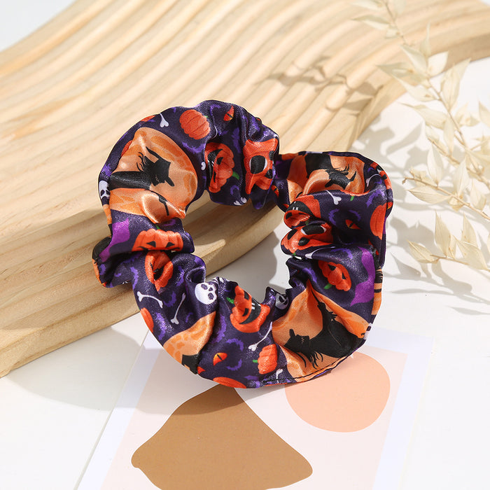 Wholesale Halloween Polyester Pumpkin Printed Hairband JDC-HS-Shil004