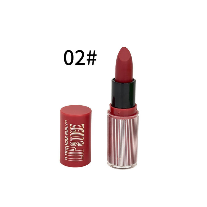 Wholesale 12 color lipstick, bare color, matte matte finish, lip gloss that does not fade, moisturizing lips