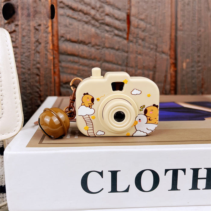 Wholesale Projection camera keychain, children's toy backpack pendant