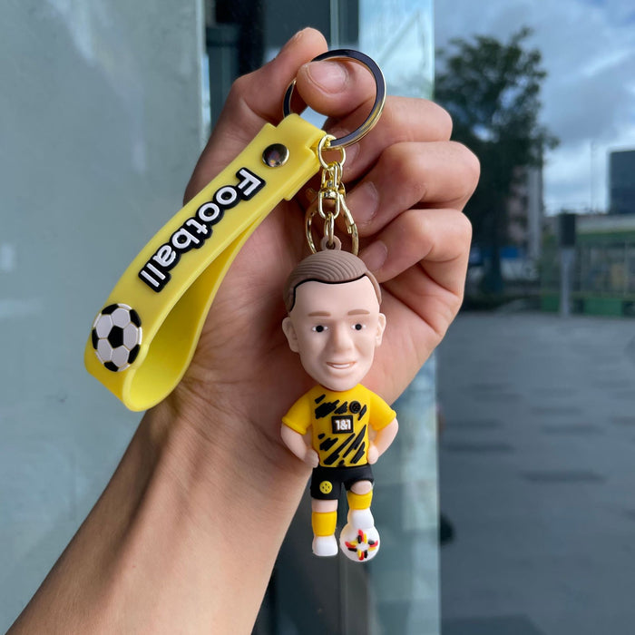 Wholesale Cartoon Football Keychain Doll Pendant Bag Car Keychain Small Gift