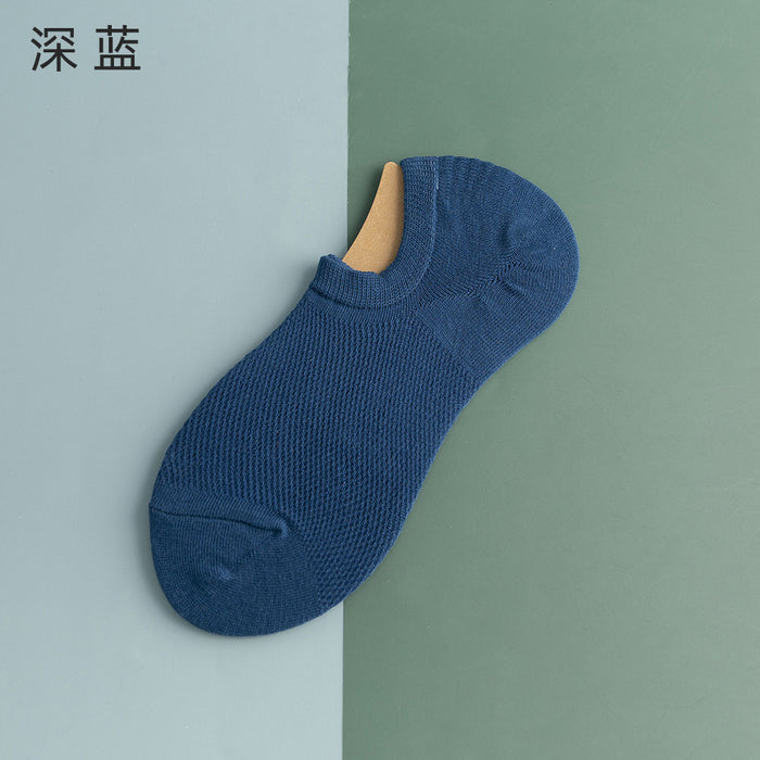 Wholesale Ship Socks Thin Short Socks Anti slip Shallow Mouth Invisible Socks Breathable Pure Cotton Mesh Socks