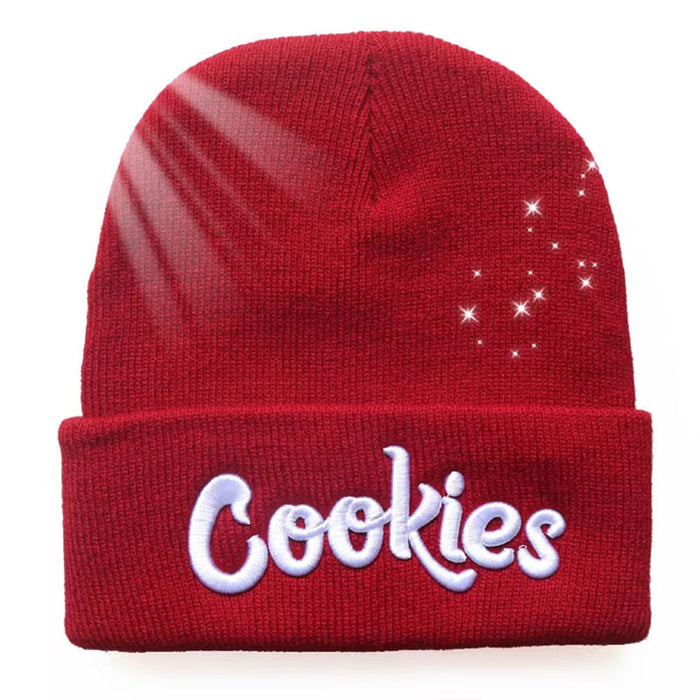 Wholesale Cookies Letters 3D Embroidered Knitted Wool Hat JDC-FH-HongHong013