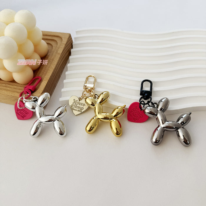 Wholesale Love Balloon Dog Keychain Couple Key Chain Women Hanging Ornaments
