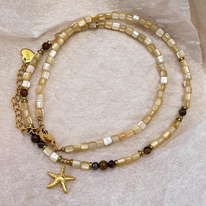 Wholesale Vintage necklace with a high-end feel, antique collarbone chain, versatile and light luxury