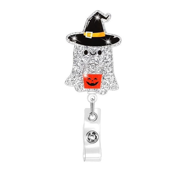 Wholesale Halloween Acrylic Retractable Clip Easy Pull Keychain JDC-KC-QiDing003