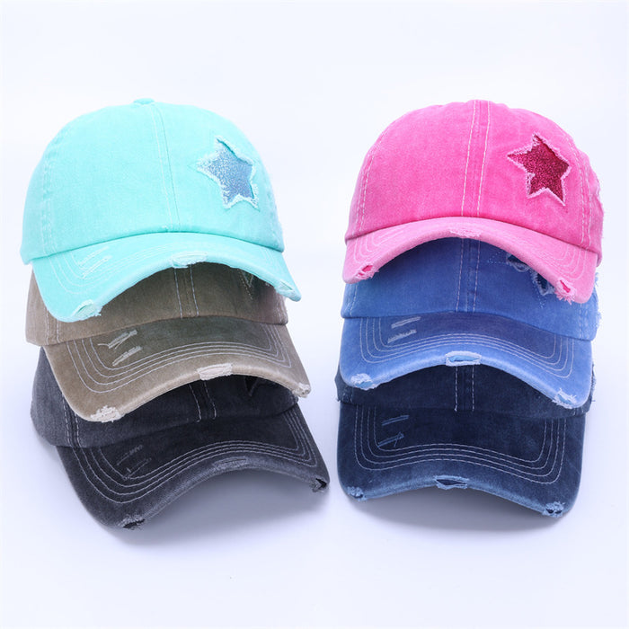 Wholesale Baseball cap for men, retro sun shading hat, washed cotton duckbill cap