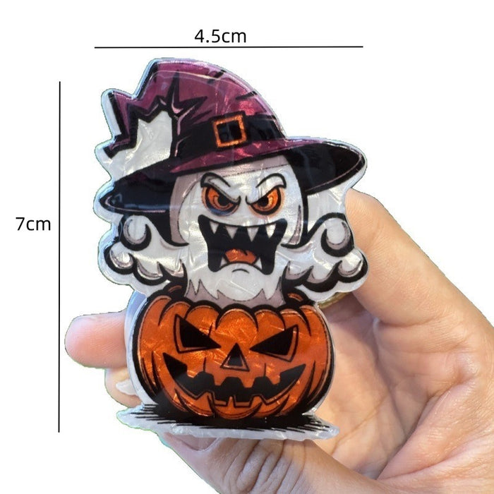 Wholesale  devil claw clip funny pumpkin shark clip creative back of the head hair clip personality half-tied ponytail clip