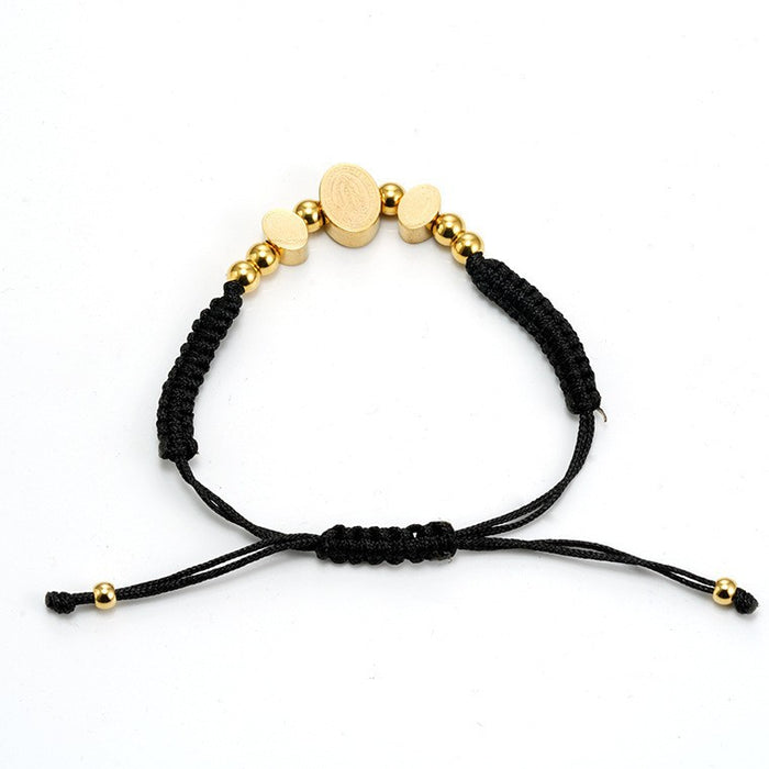 Wholesale Stainless steel braided rope bracelet titanium steel bracelet