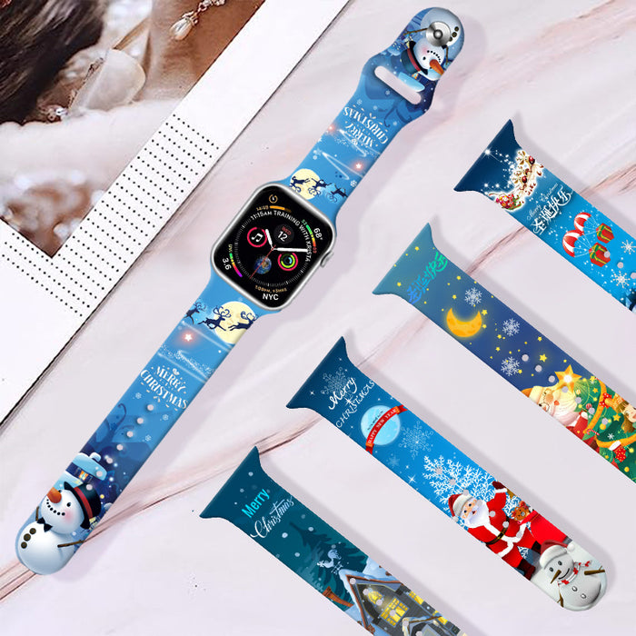 Wholesale Printed Silicone Watch Strap JDC-WD-NuoQi018