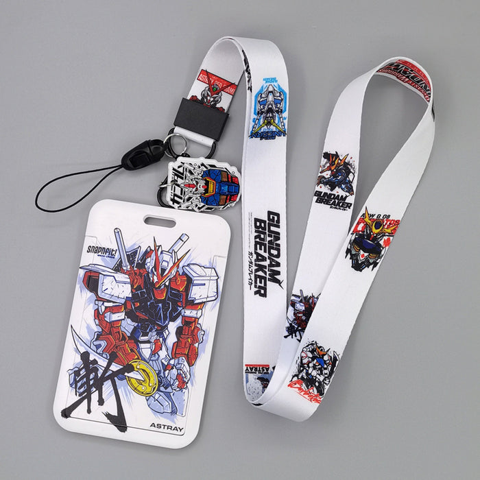 Wholesale Cartoon Superhero Bus Pass Holder With Neck Lanyard ABS Material Trendy Fashion Accessory