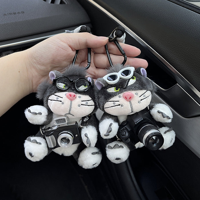 Wholesale Cute Plush Pendant Bow Car Keychain Car Hanging Bag Pendant Keychain