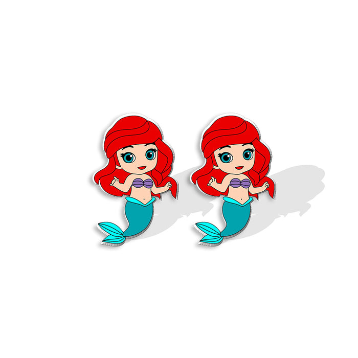 Wholesale Stainless steel earrings sy fairy tale princess girly earrings princess earrings